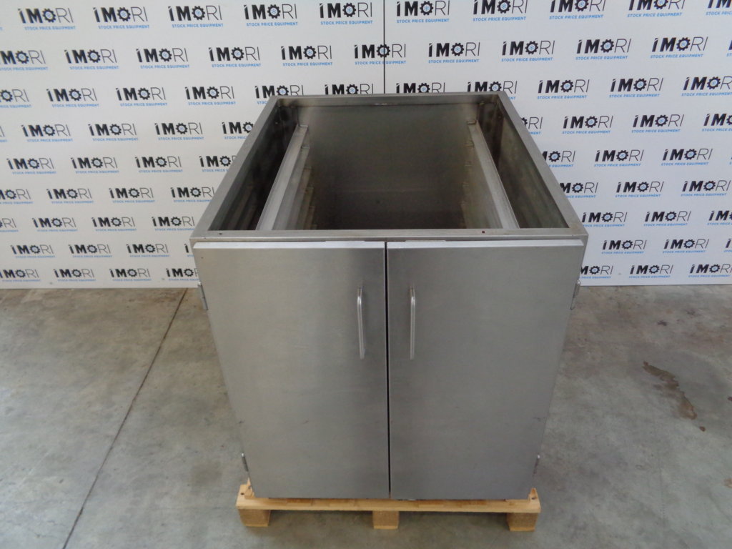 Armadio In Acciaio Inox Usato.Armadio Porta Teglie Usato In Acciaio Inox Con Porte Battenti 78x95x86h Mo Ri