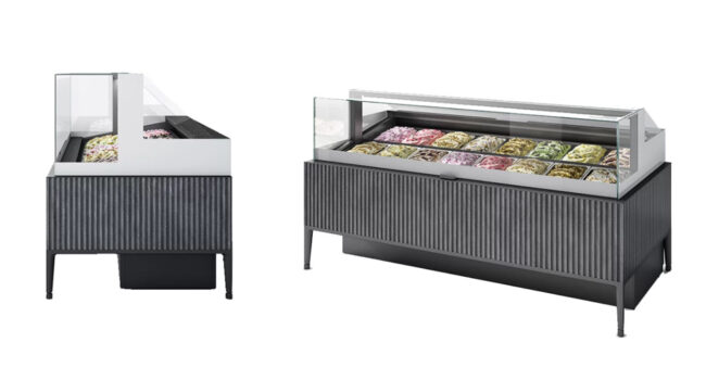 Vetrina Gelato Isa In Stock, Qualità A Un Prezzo Imbattibile. Vetrine Provenienti Da Fiera E Showroom